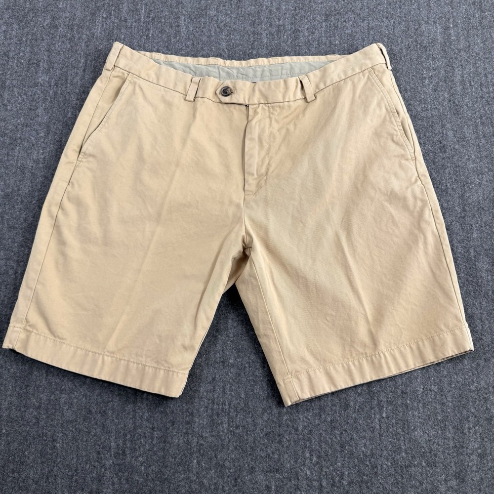 Brooks Brothers Bermuda Shorts Men's W38 Khaki Tan 100% Cotton Chino